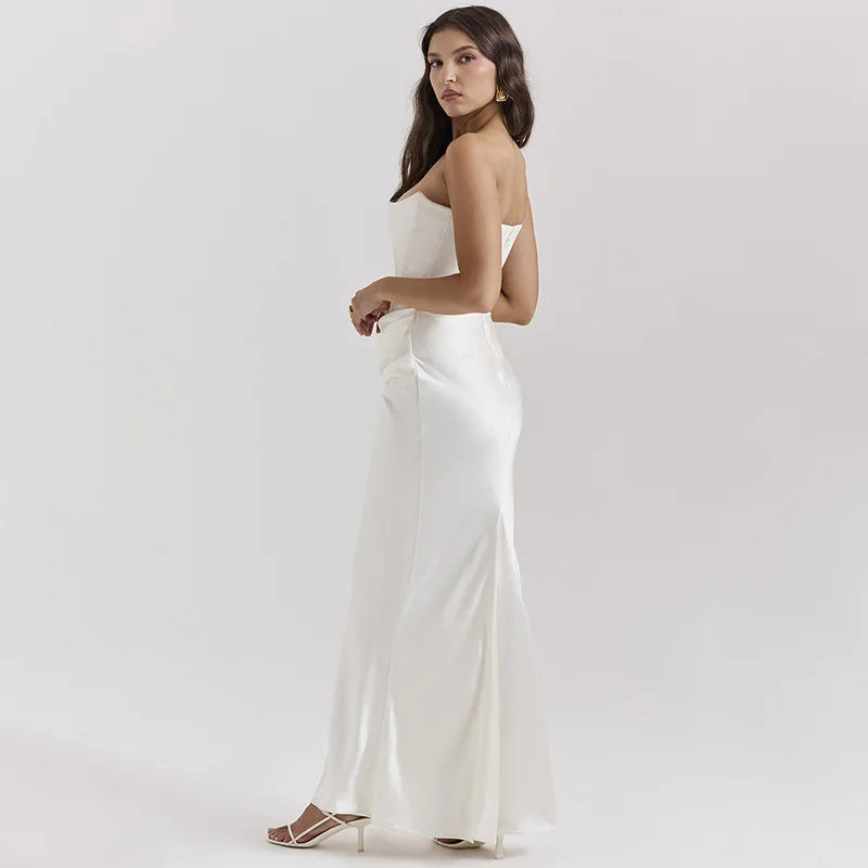 Strapless Dress Elegant Evening Gown Elegant Dresses | Chuzko.com