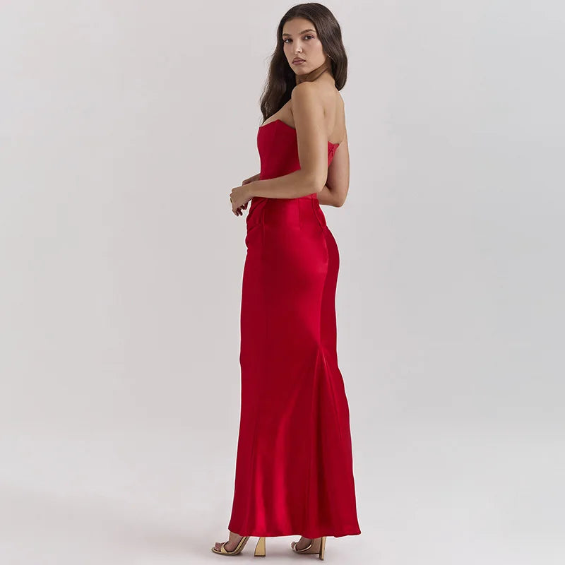 Strapless Dress Elegant Evening Gown Elegant Dresses | Chuzko.com