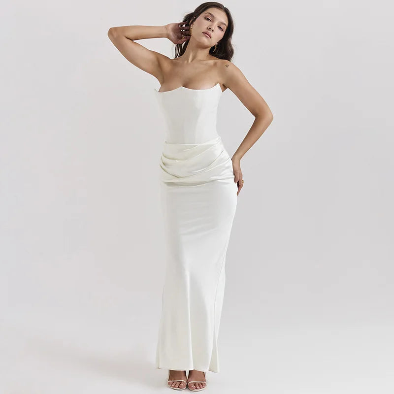 Strapless Dress Elegant Evening Gown Elegant Dresses | Chuzko.com