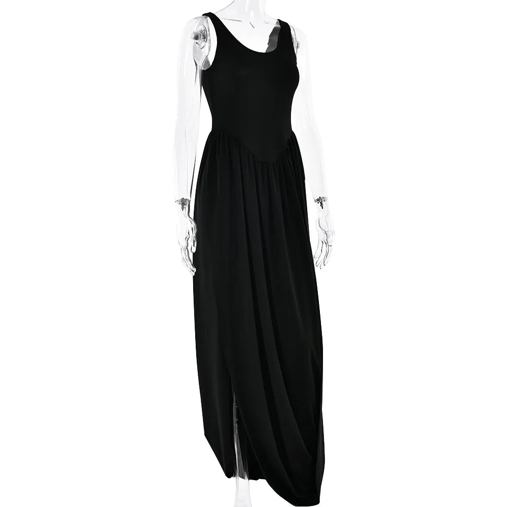 Flowing Draped Maxi Dress Maxi Dresses | Chuzko.com