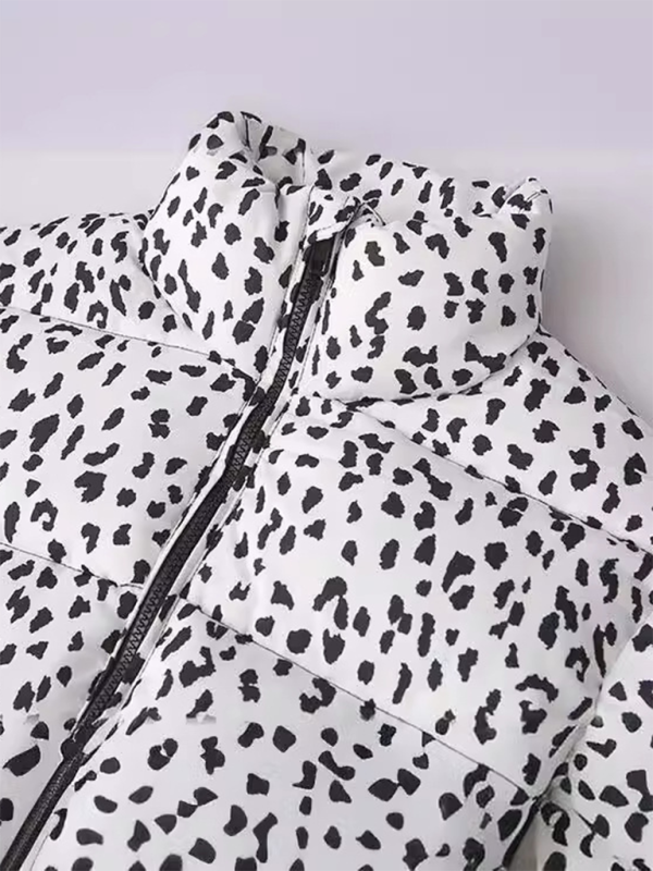 Leopard Print Puffer Jacket for Chilly Evenings Puffer Jackets | Chuzko.com