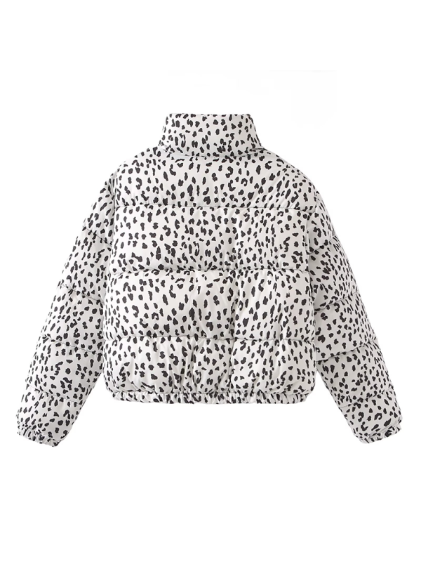 Leopard Print Puffer Jacket for Chilly Evenings Puffer Jackets | Chuzko.com