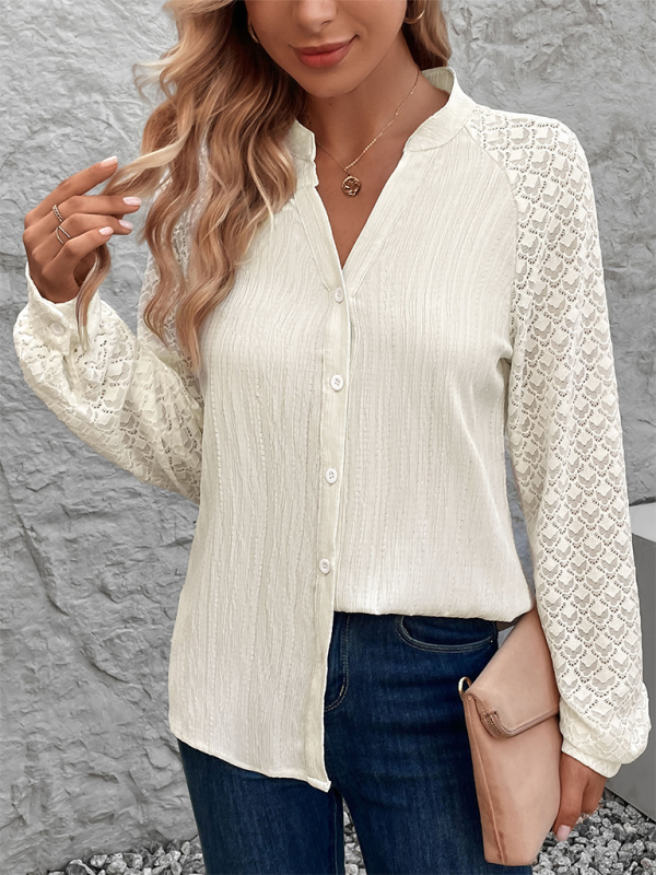 The Lace Sleeve Blouse for Women Shirts | Chuzko.com