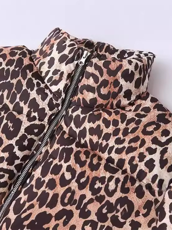 The Leopard Puffer Jacket for Women Puffer Jackets | Chuzko.com