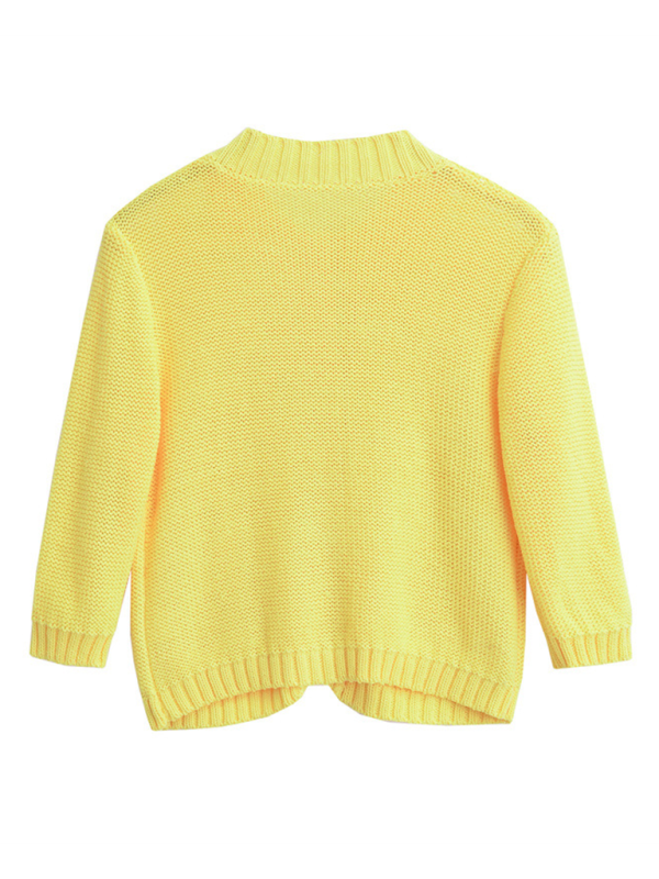 Fall Layering Piece Yellow Cardigan Sweater for Women Sweater | Chuzko.com