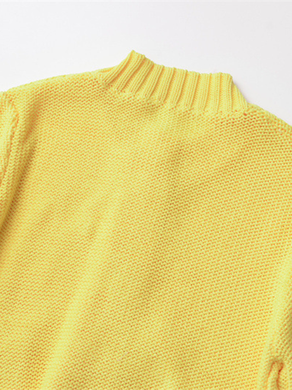 Fall Layering Piece Yellow Cardigan Sweater for Women Sweater | Chuzko.com