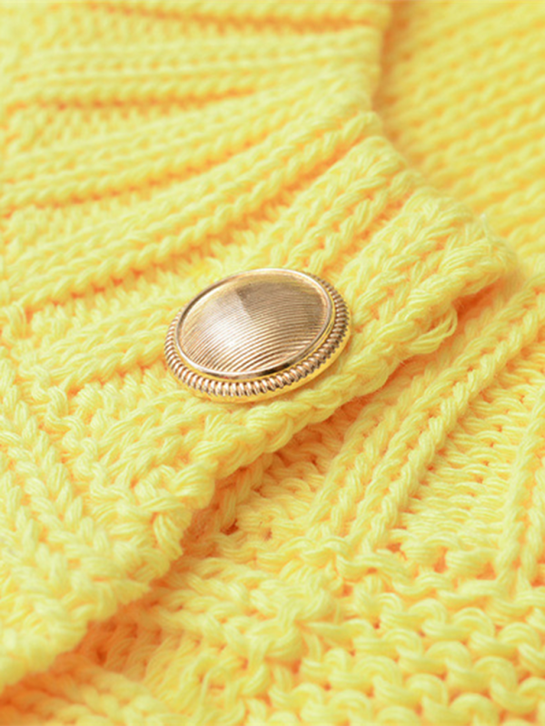 Fall Layering Piece Yellow Cardigan Sweater for Women Sweater | Chuzko.com