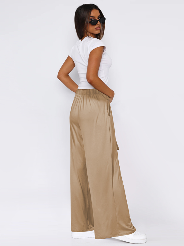 Women's Casual Wide-Leg Pants High-Waist Pants | Chuzko.com