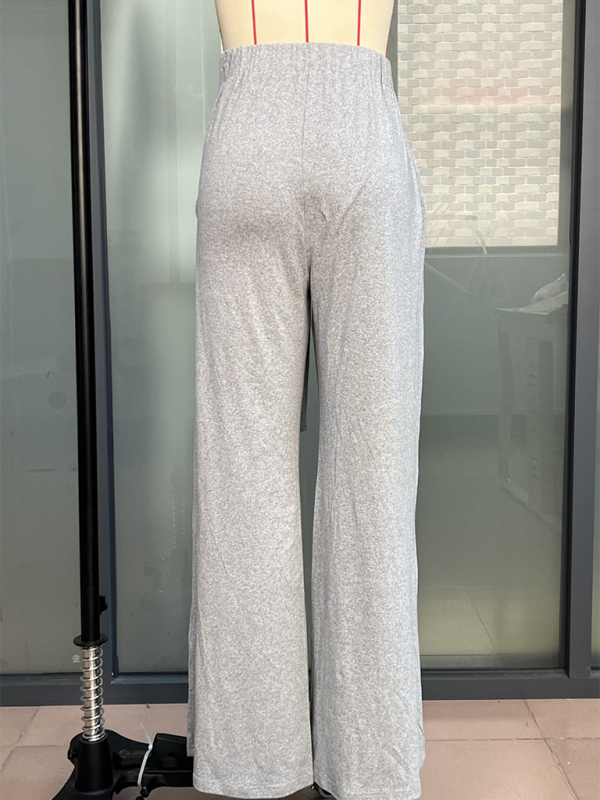 Women's Casual Wide-Leg Pants High-Waist Pants | Chuzko.com