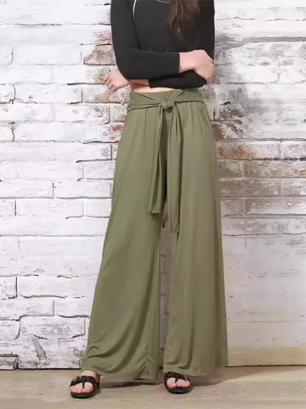 Women's Casual Wide-Leg Pants High-Waist Pants | Chuzko.com