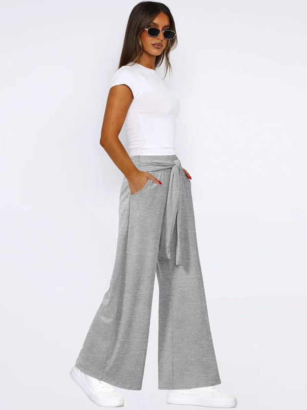 Women's Casual Wide-Leg Pants High-Waist Pants | Chuzko.com