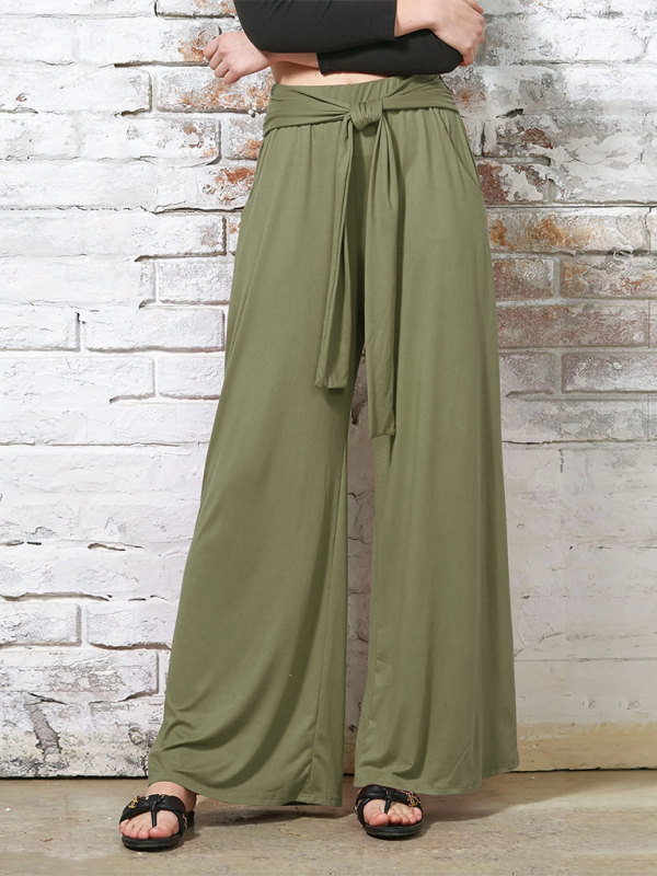 Women's Casual Wide-Leg Pants High-Waist Pants | Chuzko.com