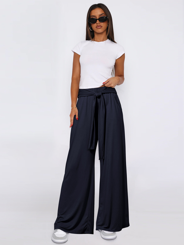 Women's Casual Wide-Leg Pants High-Waist Pants | Chuzko.com