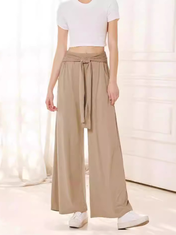 Women's Casual Wide-Leg Pants High-Waist Pants | Chuzko.com