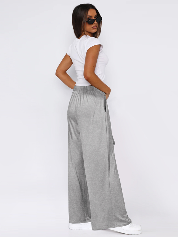 Women's Casual Wide-Leg Pants High-Waist Pants | Chuzko.com