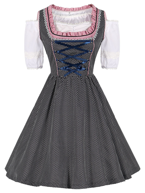 Women’s Pink Oktoberfest Dress Bavarian Beer Maid Outfit | Chuzko.com