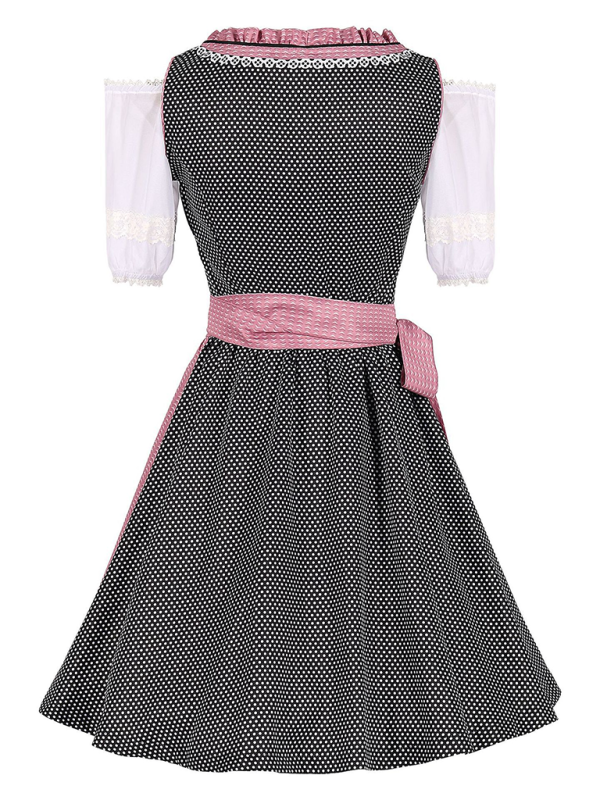 Women’s Pink Oktoberfest Dress Bavarian Beer Maid Outfit | Chuzko.com