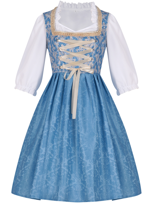 Traditional Costume Royal Blue Women’s Oktoberfest Dress | Chuzko.com