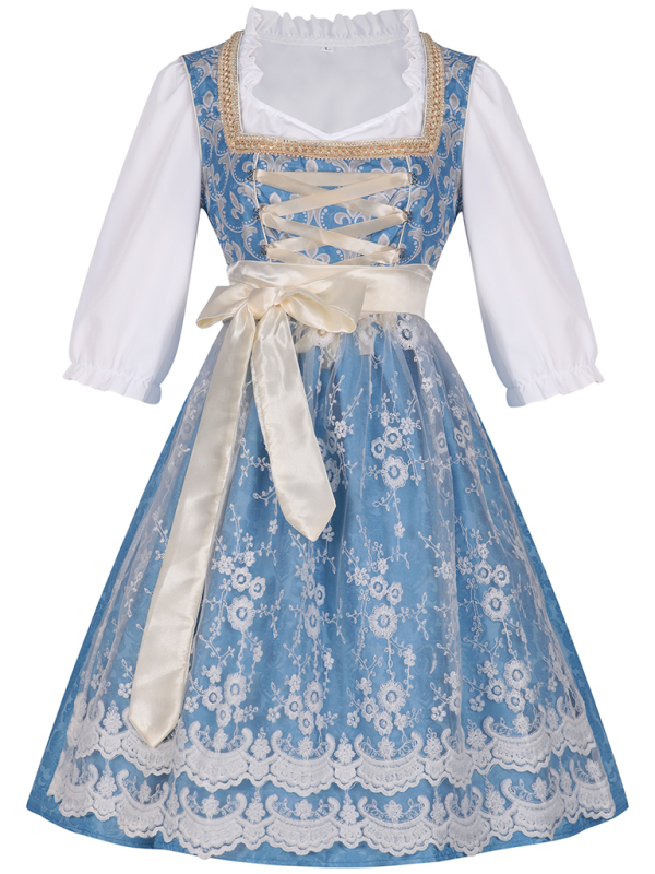 Traditional Costume Royal Blue Women’s Oktoberfest Dress	