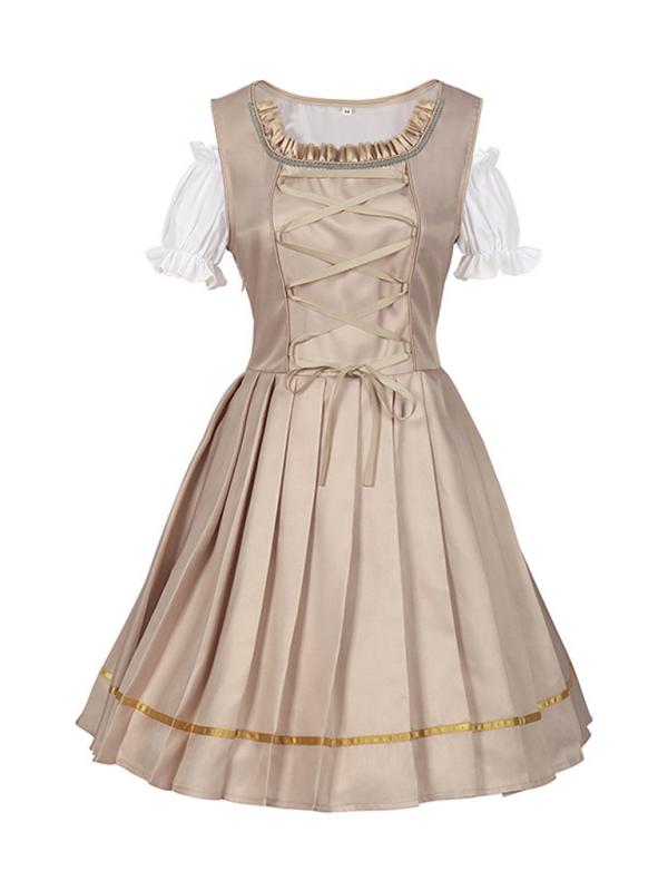 Golden Champagne Oktoberfest Dress for Women	