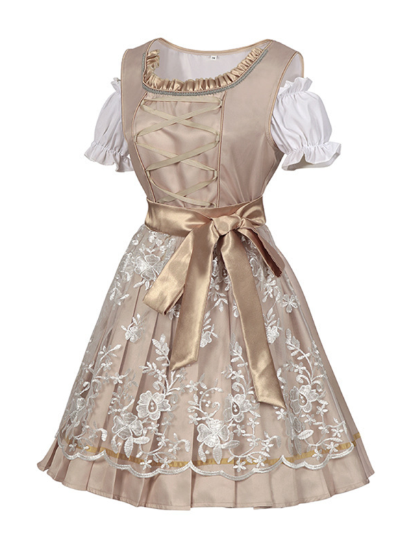 Golden Champagne Oktoberfest Dress for Women Oktoberfest Dresses | Chuzko.com