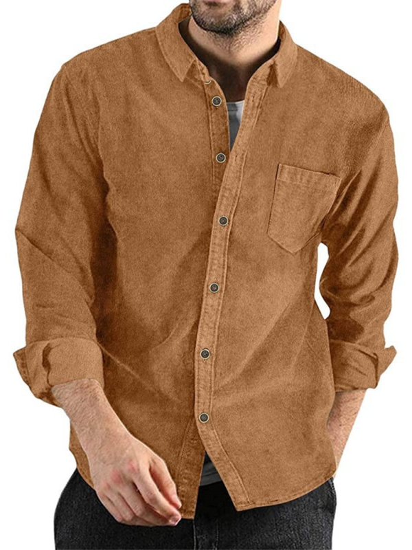 Corduroy Men's Shirt for Smart-Casual Look Men Shirts | Chuzko.com