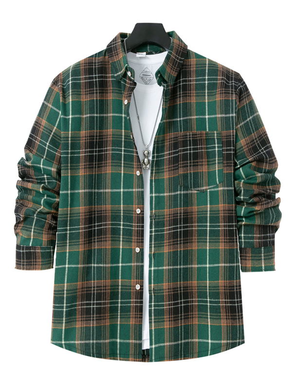 Classic Men's Plaid Flannel Shirt	