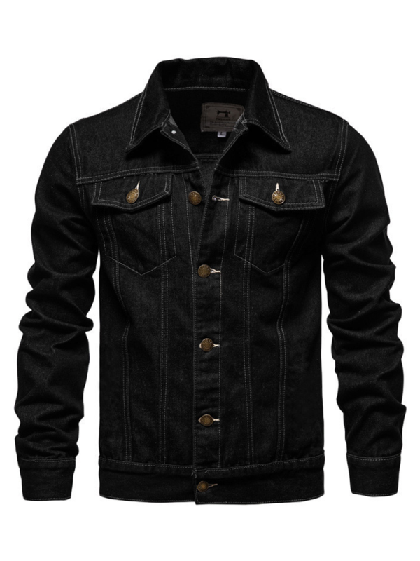 Classic Blue Denim Trucker Jacket for Men Men Denim Jackets | Chuzko.com