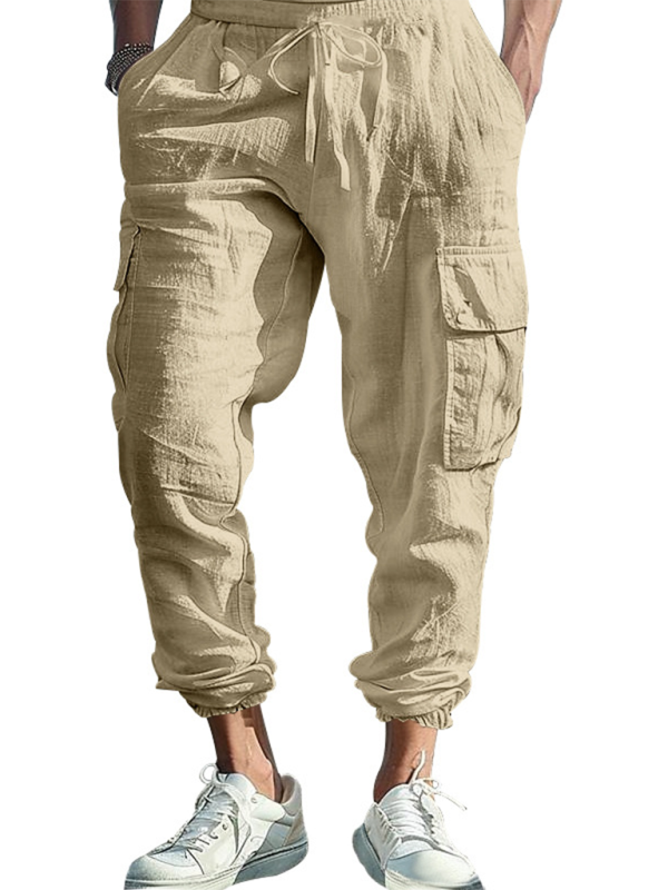 Cotton Joggers for Men Lightweight Beach Pants Men Pants | Chuzko.com