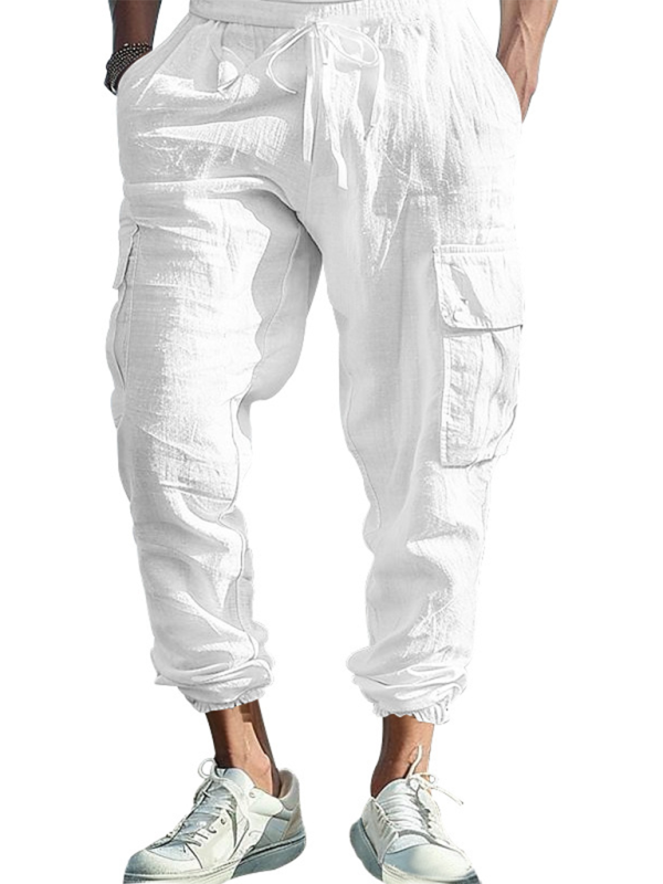 Cotton Joggers for Men Lightweight Beach Pants Men Pants | Chuzko.com