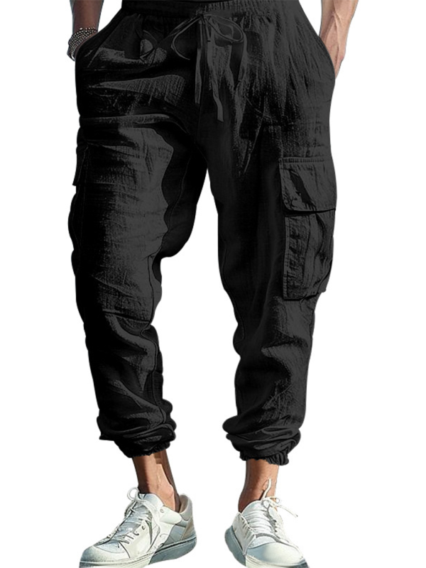 Cotton Joggers for Men Lightweight Beach Pants Men Pants | Chuzko.com