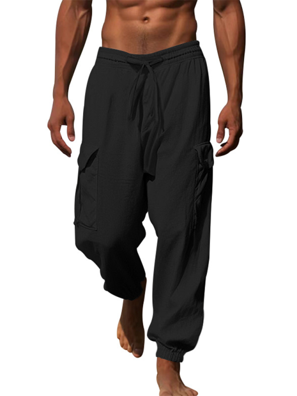 Cotton Joggers Pencil Beach Pants for Men Men Pants | Chuzko.com