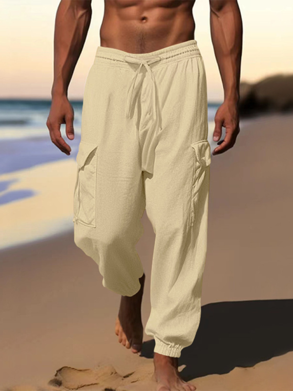 Cotton Joggers Pencil Beach Pants for Men Men Pants | Chuzko.com