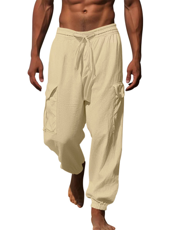 Cotton Joggers Pencil Beach Pants for Men Men Pants | Chuzko.com