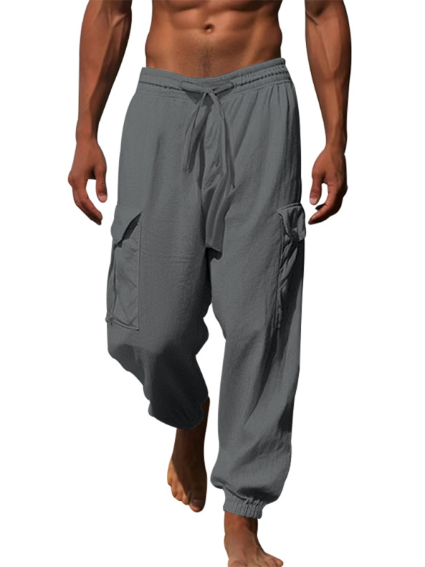 Cotton Joggers Pencil Beach Pants for Men Men Pants | Chuzko.com