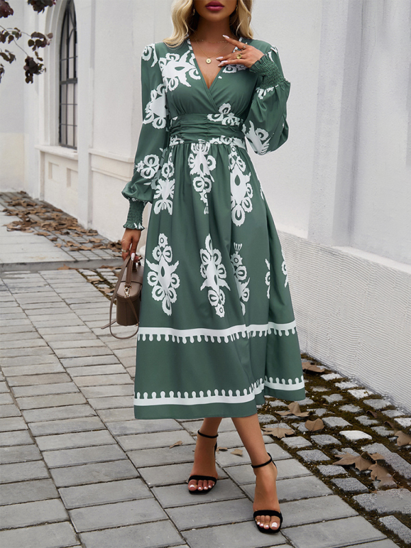 Flawlessly Floral Elegant Midi Dress for All Seasons Midi Dresses | Chuzko.com