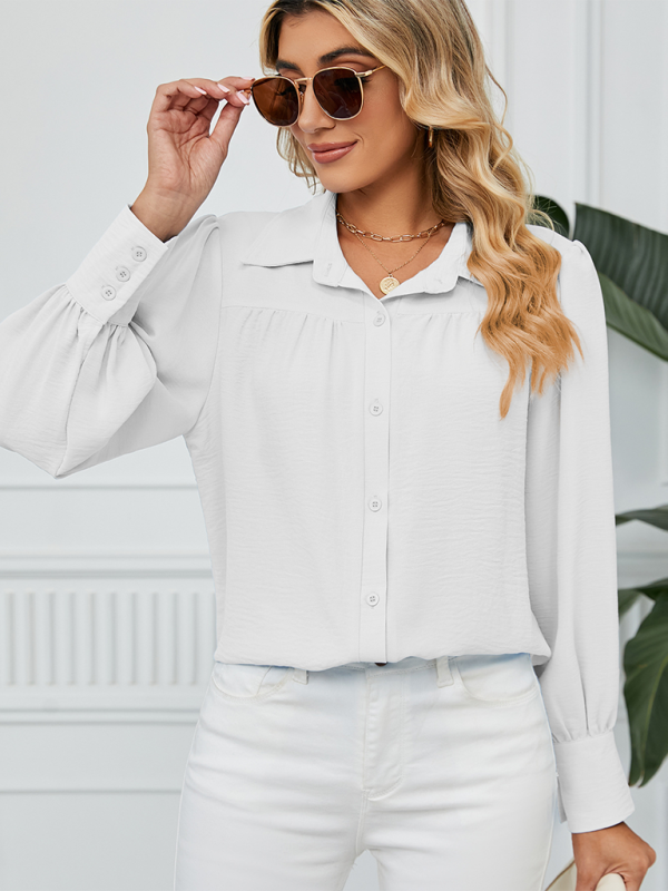 Office-to-Evening Blouse Structured Drape Shirt Shirts | Chuzko.com