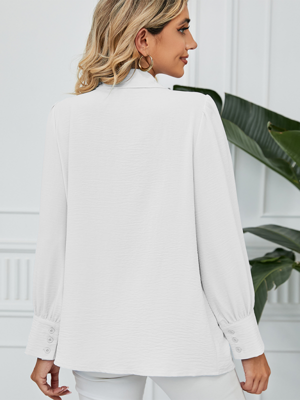 Office-to-Evening Blouse Structured Drape Shirt Shirts | Chuzko.com