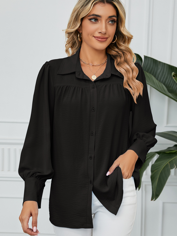 Office-to-Evening Blouse Structured Drape Shirt Shirts | Chuzko.com