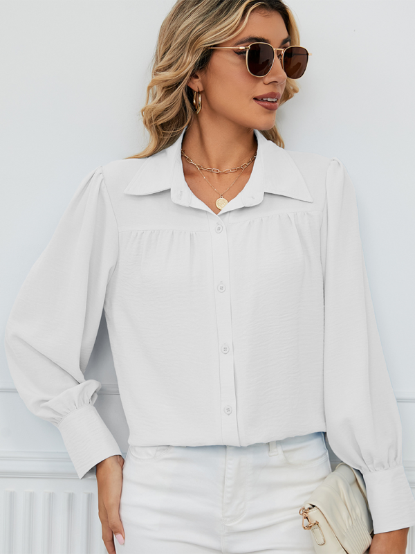 Office-to-Evening Blouse Structured Drape Shirt Shirts | Chuzko.com