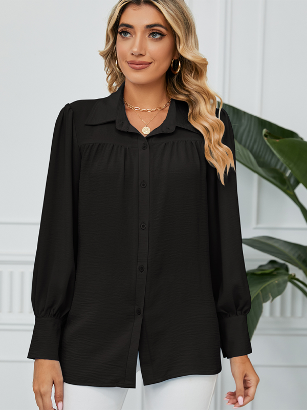 Office-to-Evening Blouse Structured Drape Shirt Shirts | Chuzko.com