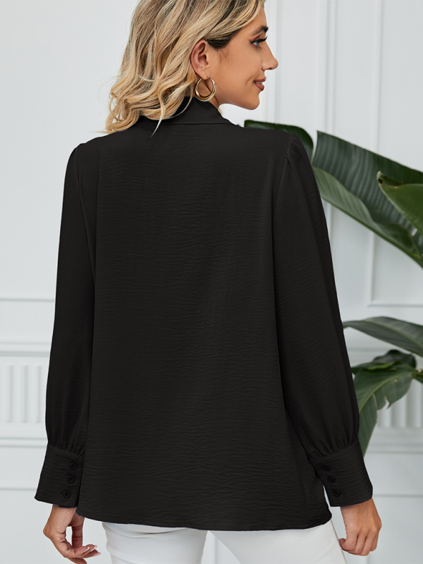 Office-to-Evening Blouse Structured Drape Shirt Shirts | Chuzko.com