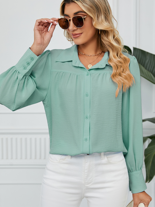 Office-to-Evening Blouse Structured Drape Shirt Shirts | Chuzko.com