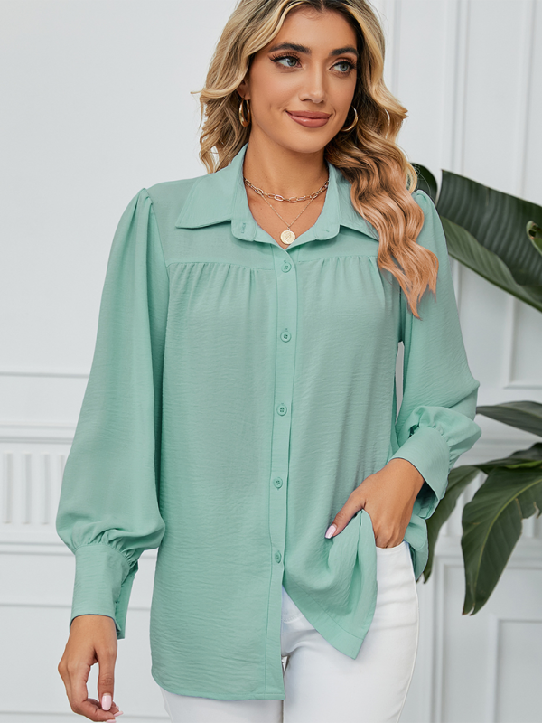 Office-to-Evening Blouse Structured Drape Shirt Shirts | Chuzko.com