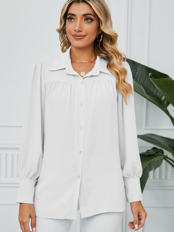 Office-to-Evening Blouse Structured Drape Shirt Shirts | Chuzko.com