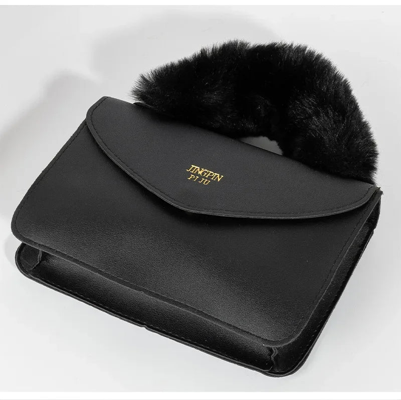 Soft Furry Plush Top-handle Crossbody Designer Handbags Crossbody | Chuzko.com