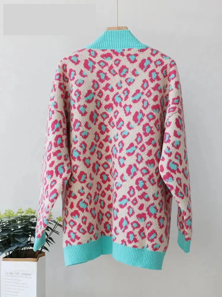 Cozy Chic Leopard Print Cardigan Cardigans | Chuzko.com