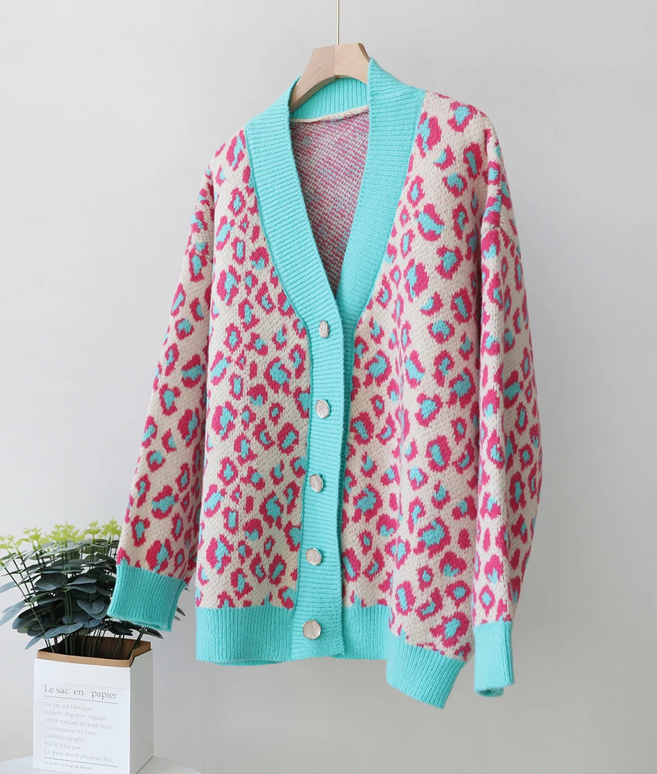 Cozy Chic Leopard Print Cardigan Cardigans | Chuzko.com