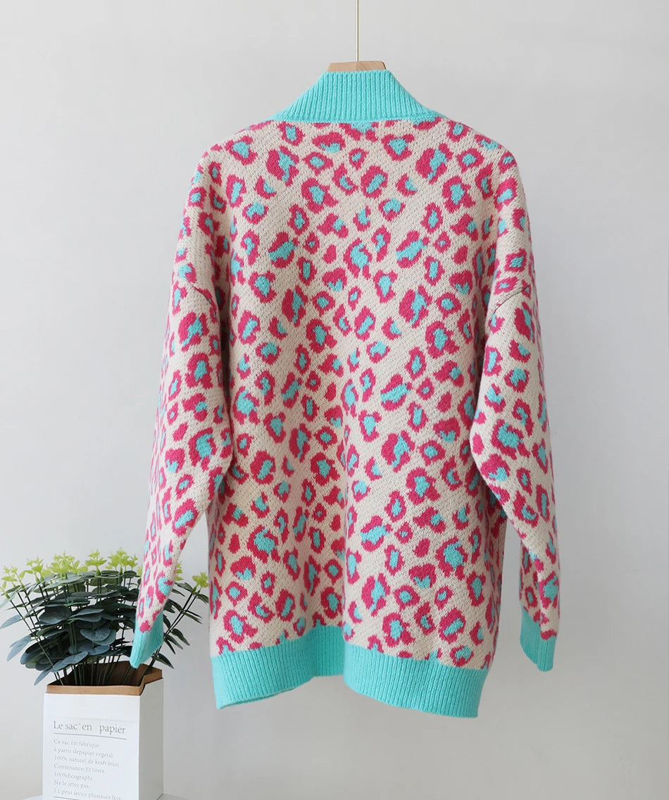 Cozy Chic Leopard Print Cardigan Cardigans | Chuzko.com