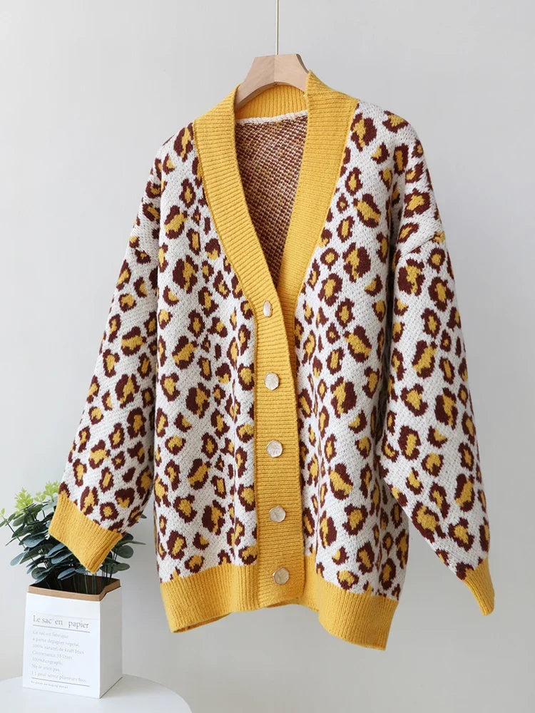 Cozy Chic Leopard Print Cardigan Cardigans | Chuzko.com